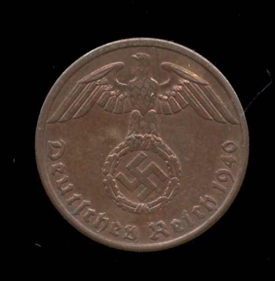 1940-A... 1 Pfennig ... Nazi Old German Coin