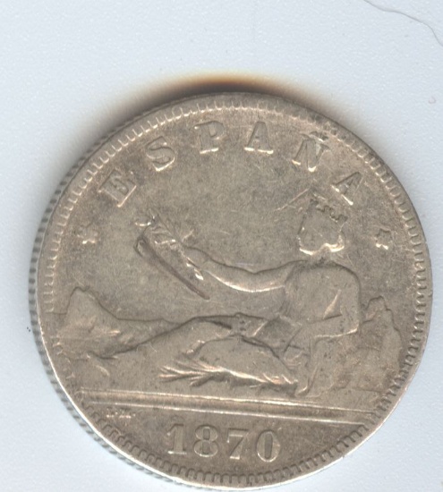 1870-DE.M SPAIN 2 PESETAS
