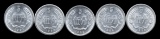 5 Older Chinese Coins ... BU ... Different Dates