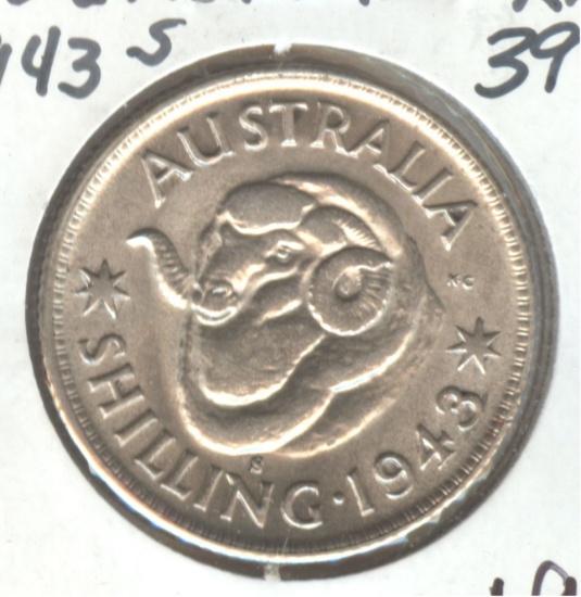 *1943-S AUSTRALIA SHILLING