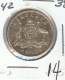 *1942-D AUSTRALIA 6 PENCE