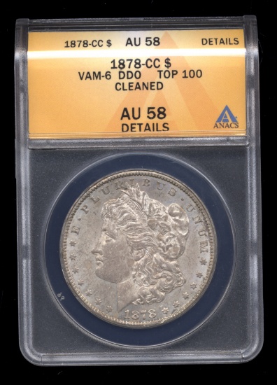 1878-CC ... AU-58  DDO ... Morgan Dollar