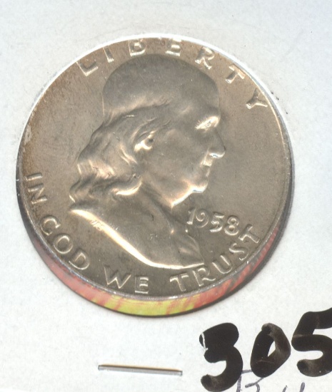 1958-D FRANKLIN HALF