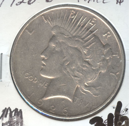 1926-D PEACE SILVER DOLLAR