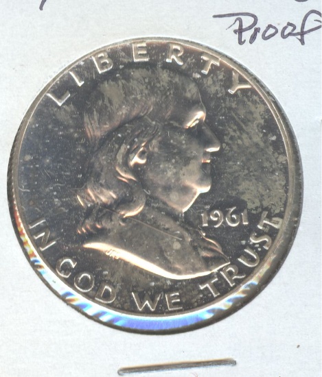 1961 FRANKLIN HALF PROOF