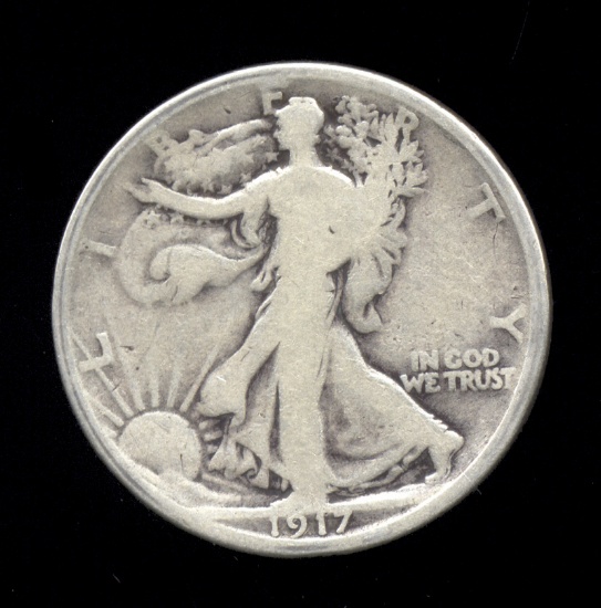 1917 ... Early Date ... Walking Liberty Half Dollar