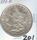 1884-O MORGAN SILVER DOLLAR