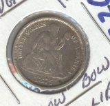 1875-S SEATED LIBERTY DIME