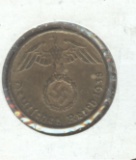 1938-D NAZI GERMANY 5 pf