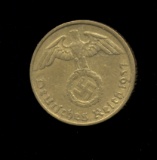 1937-A... 5 Pfennig ... Nazi Old German Coin