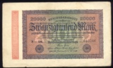 20,000 Marks ... Old German Reichsbank Note