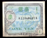 1 Yen ... WW2  Japan 1945 Allied Military Bank Note