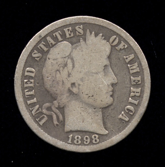 1898 ... Better Date ... Barber Dime