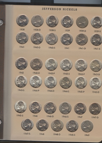 JEFFERSON NICKEL SET 1938-2011