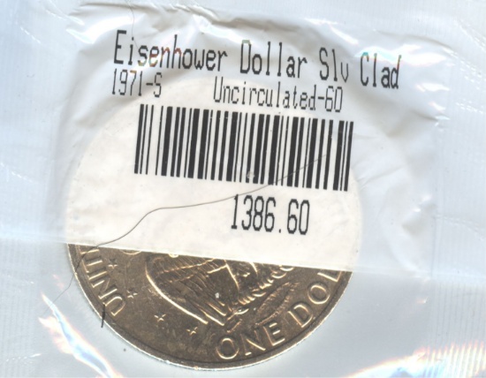 1971-S EISENHOWER UNC SILVER DOLLAR