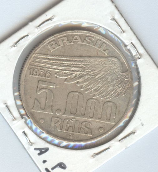 *1936 BRAZIL 5000 REIS