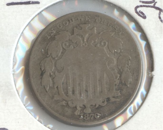 1870 SHIELD NICKEL