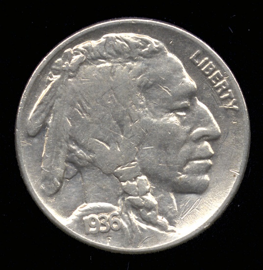 1936 ... Full Horn ... Buffalo Nickel