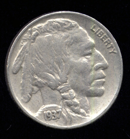 1937 ... Full Horn ... Buffalo Nickel