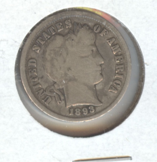 1893 BARBER DIME