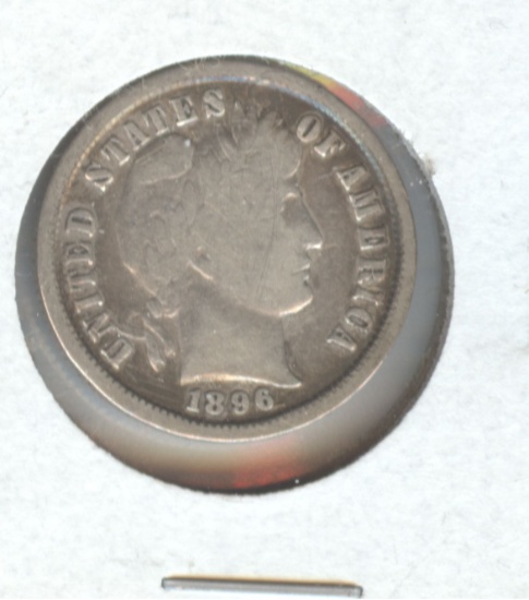 1896 BARBER DIME