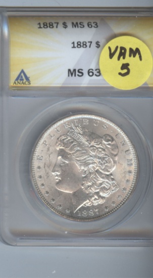 1887/87 MORGAN VAM-5 MS63