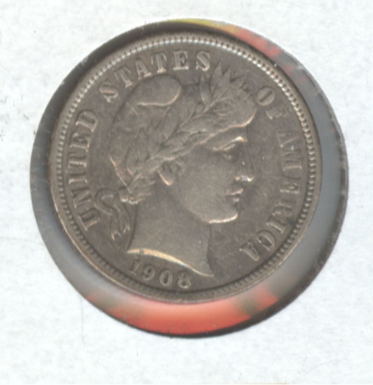 1908-D BARBER DIME