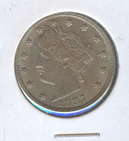 1887 LIBERTY "V" NICKEL