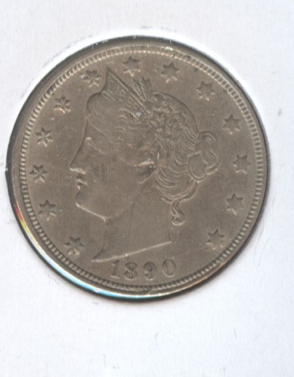 1890 LIBERTY "V" NICKEL