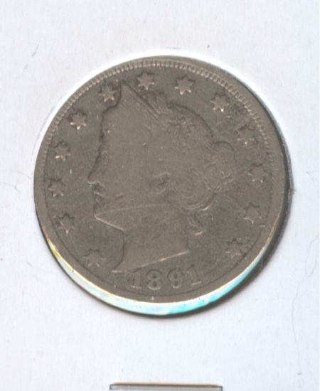 1891 LIBERTY "V" NICKEL