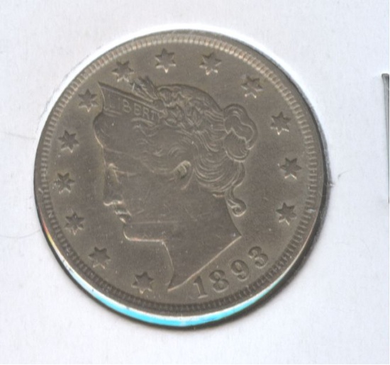 1893 LIBERTY "V" NICKEL