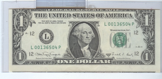 SERIES 1988-A $1 FRN CUTTING ERROR