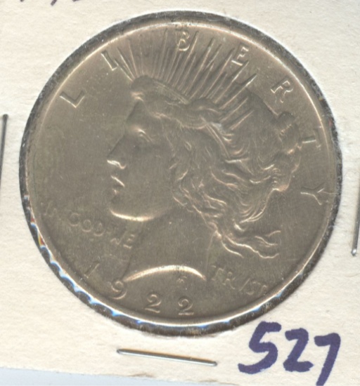 1922 PEACE SILVER DOLLAR