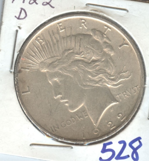 1922-D PEACE DOLLAR