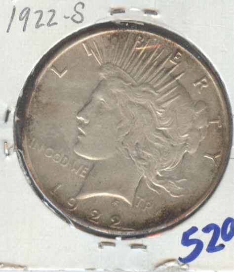 1922-S PEACE DOLLAR