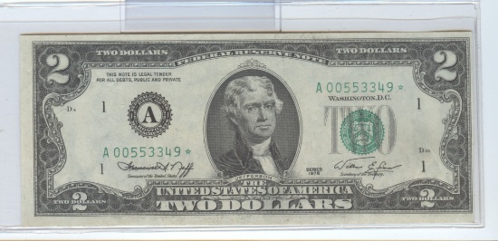 SERIES 1976 $2 FRN STAR NOTE