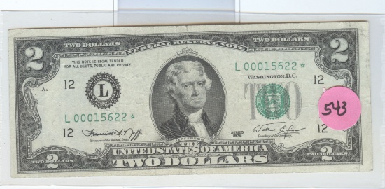 SERIES 1976 $2 FRN STAR NOTE