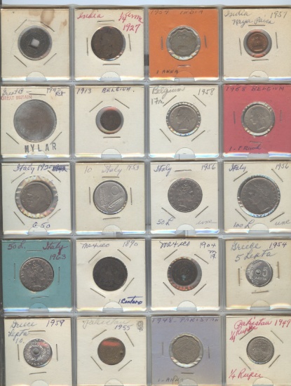 20 VARIOUS FOREIGN COINS