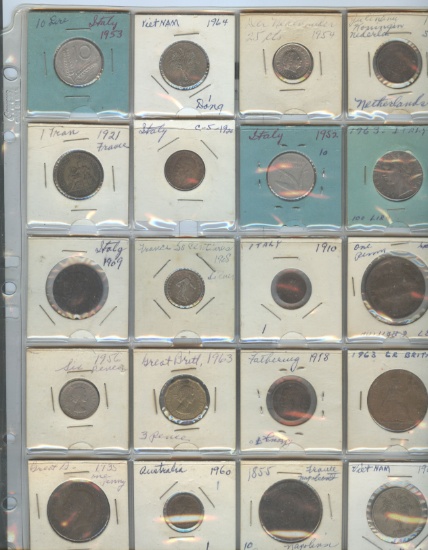 20 VARIOUS FOREIGN COINS