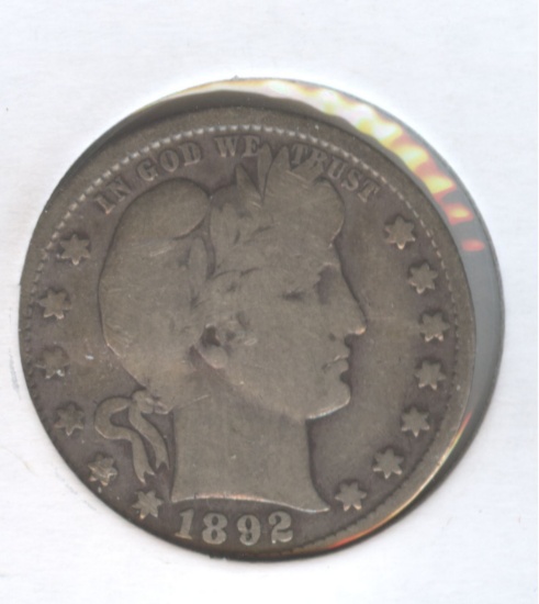 1892 BARBER QUARTER