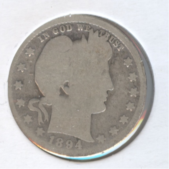 1894-O BARBER QUARTER