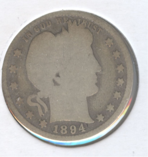1894-S BARBER QUARTER