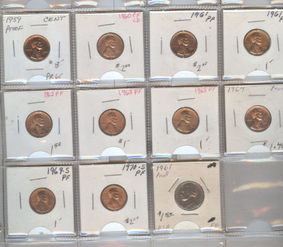 11 PROOF COINS