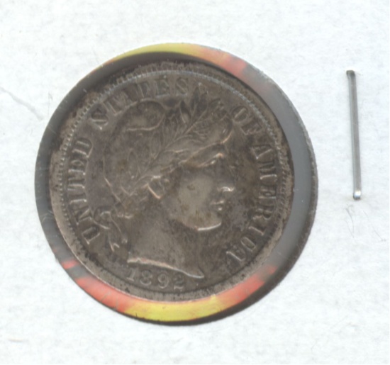 1892-O BARBER DIME