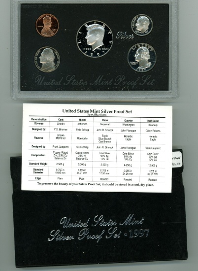1997-S SILVER PROOF SET