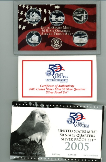 2005-S SILVER QUARTERS PROOF SET