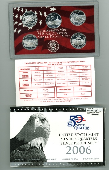 2006-S SILVER QUARTERS PROOF SET