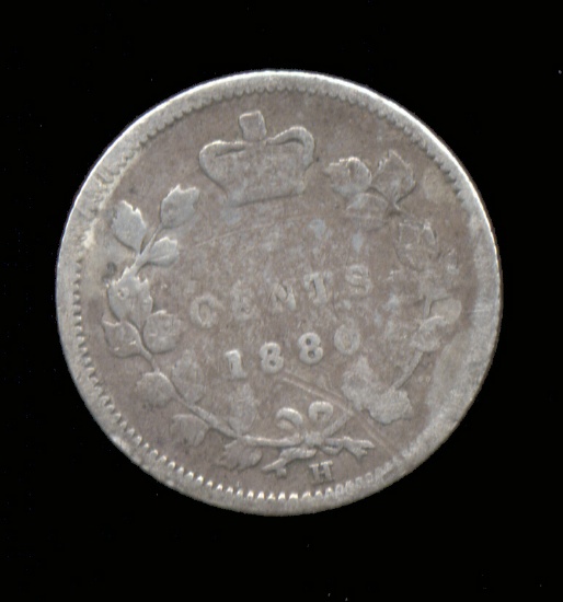 1880-H ... 5 Cent - Silver ... Canada