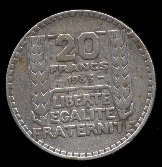 * 1933 ... 20 Francs - Silver ... France