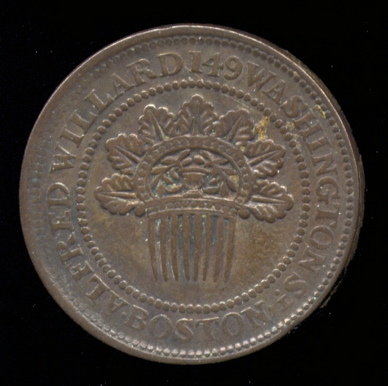 Pre Civil War  ...  Alfred Willard ... Hard Times Token